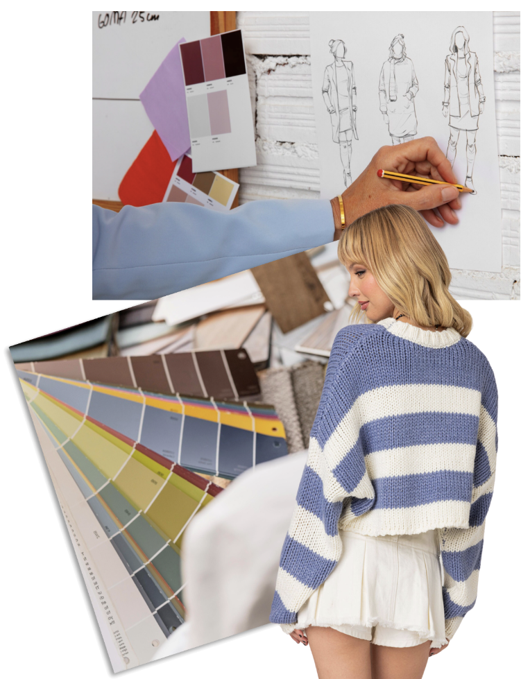 Design process collage